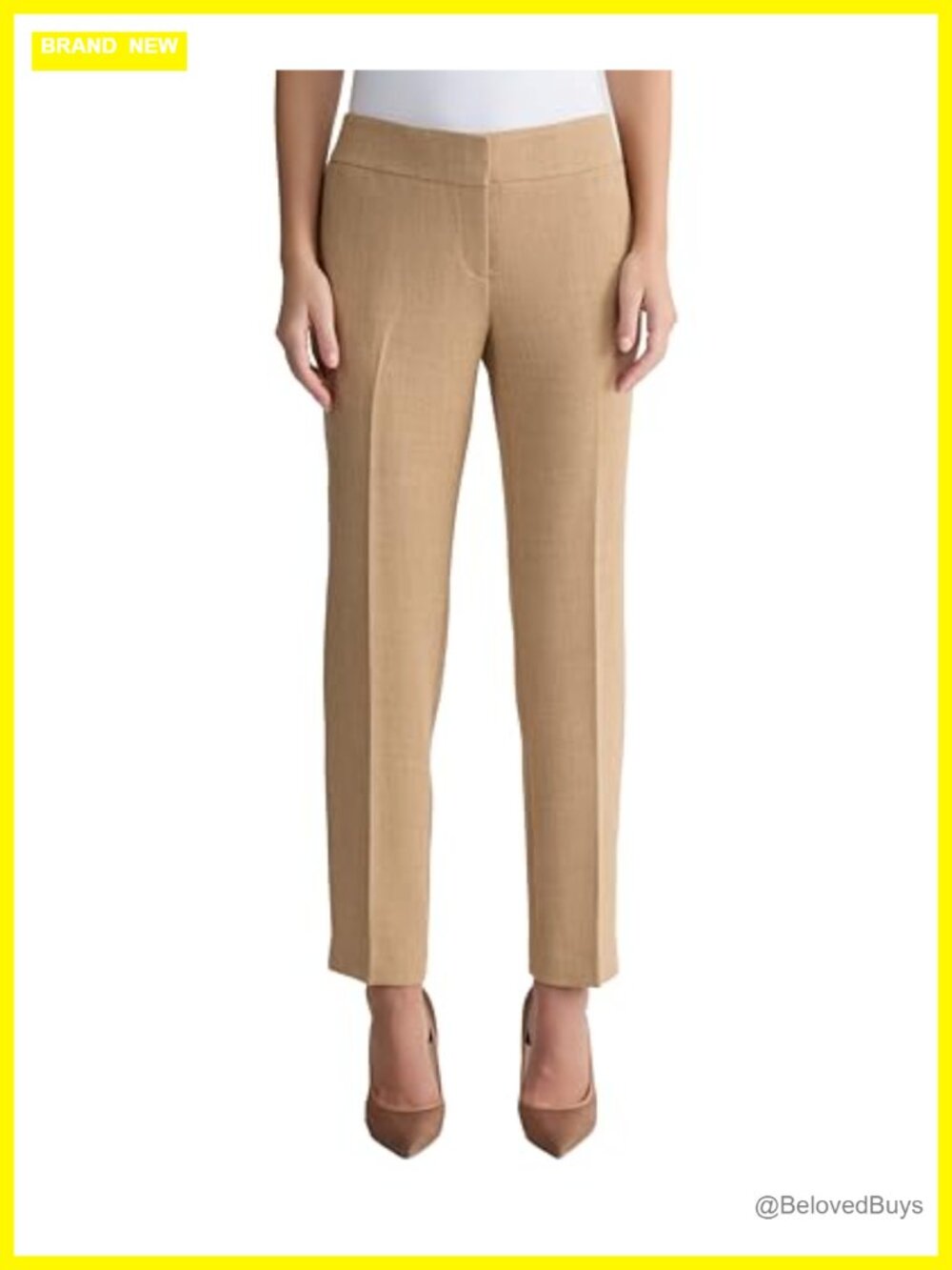 Kasper Ava Straight Leg Dress Pants Mid Rise Flat Front Slacks Work